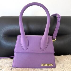 JACQUEMUS PURPLE LE CHIQUITO MOYEN BAG